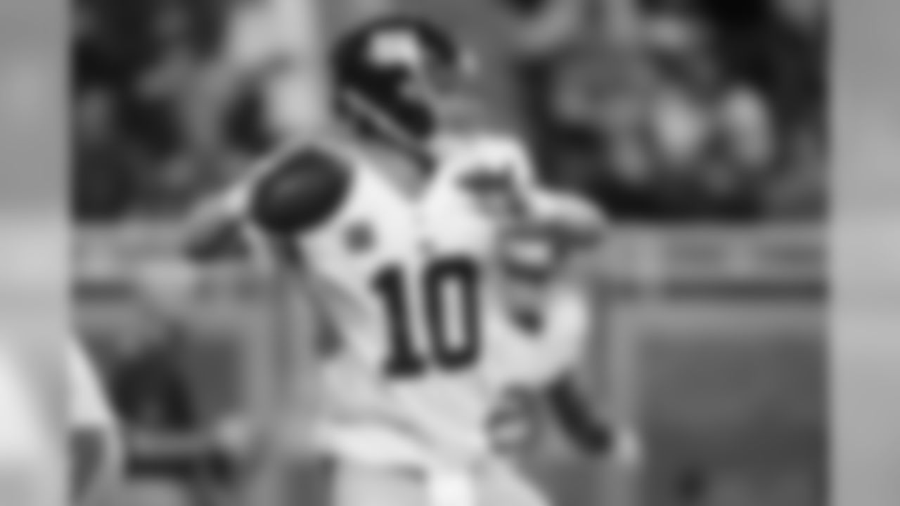 QB ELI MANNING: CI think Manning could have gotten more out of the guys that did show up, but some didn't. For what you have at the quarterback position, he tried to will himself to kind of make up for some of the discrepancies, and I think that's where Eli Manning got in trouble. But when he's upright and has a lot of room and the running game is controlling the ball, he's at his best. It's a C, but it's a grade that should have been better.