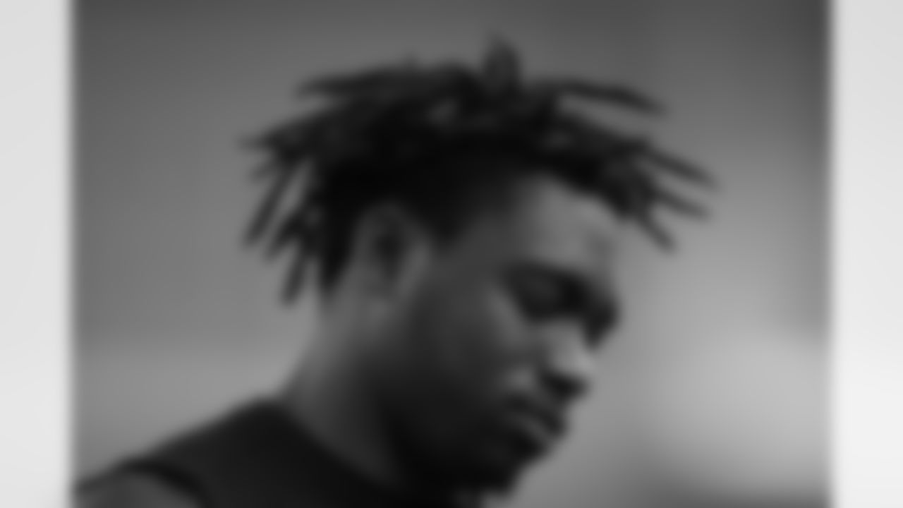 Sweat pours from Derion Kendrick's head as he runs football drills during Georgia's Pro Day on Wednesday, March 16, 2022, in Athens, Ga. (AP Photo/Brynn Anderson)
