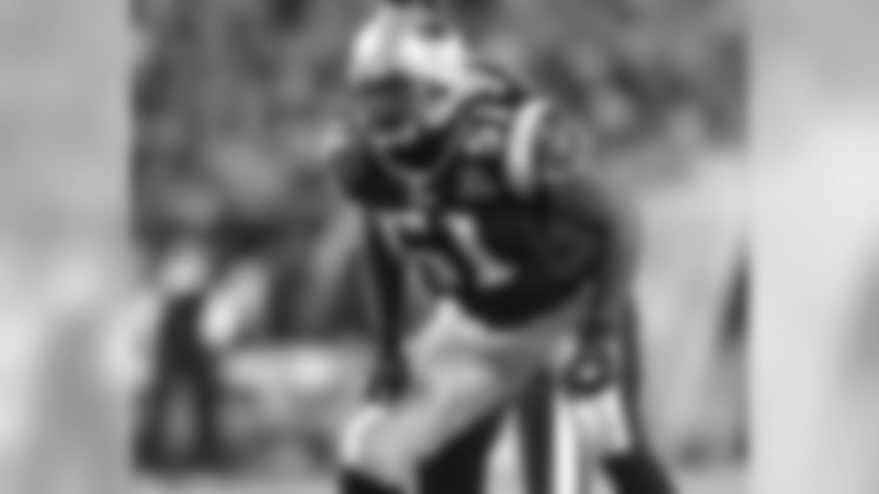LB 51 Jerod Mayo(Backups: 59 Mike Rivera, 53 Jeff Tarpinian)