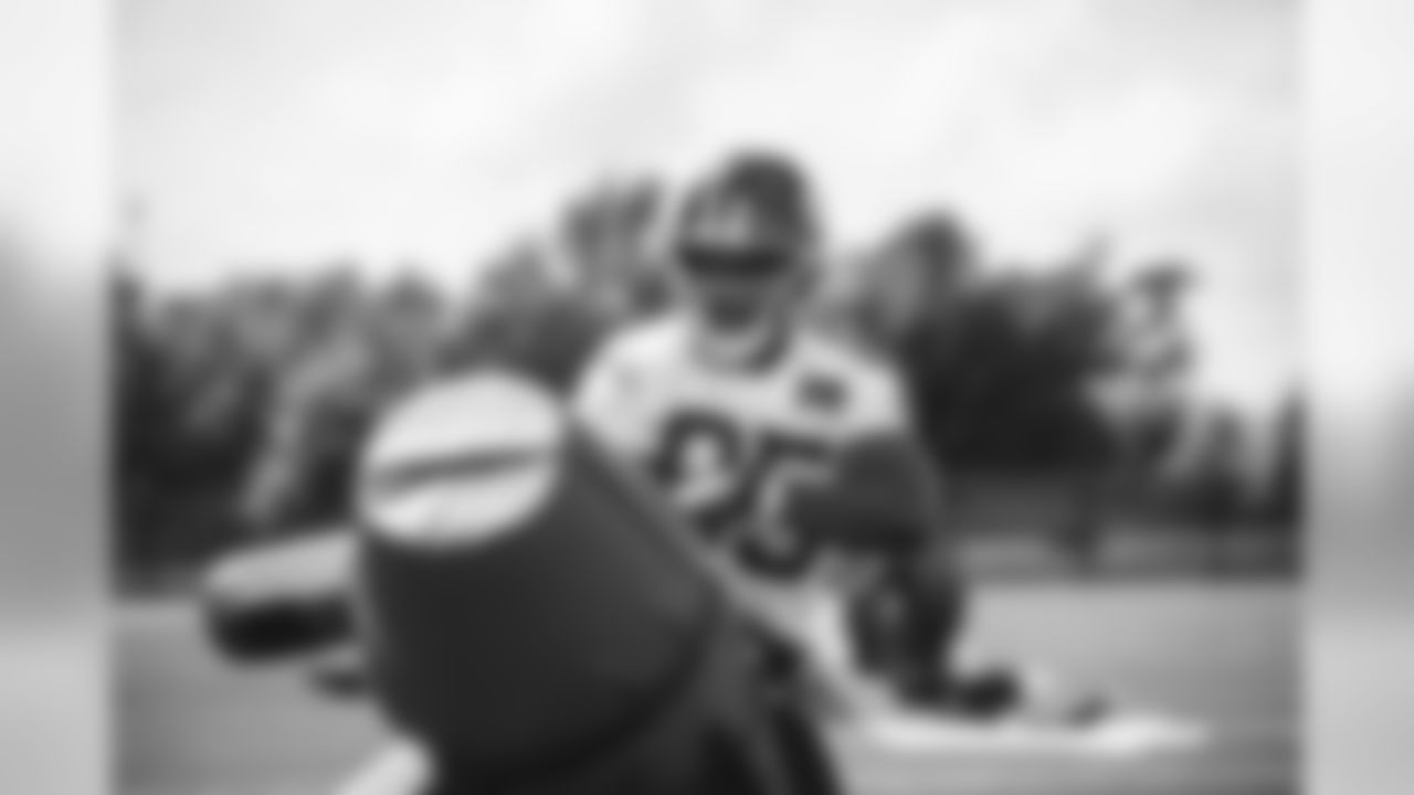 New York Giants Defensive Tackle B.J. Hill (95) during the team's NFL football organized activities, Tuesday, July 24, 2018, in East Rutherford, N.J