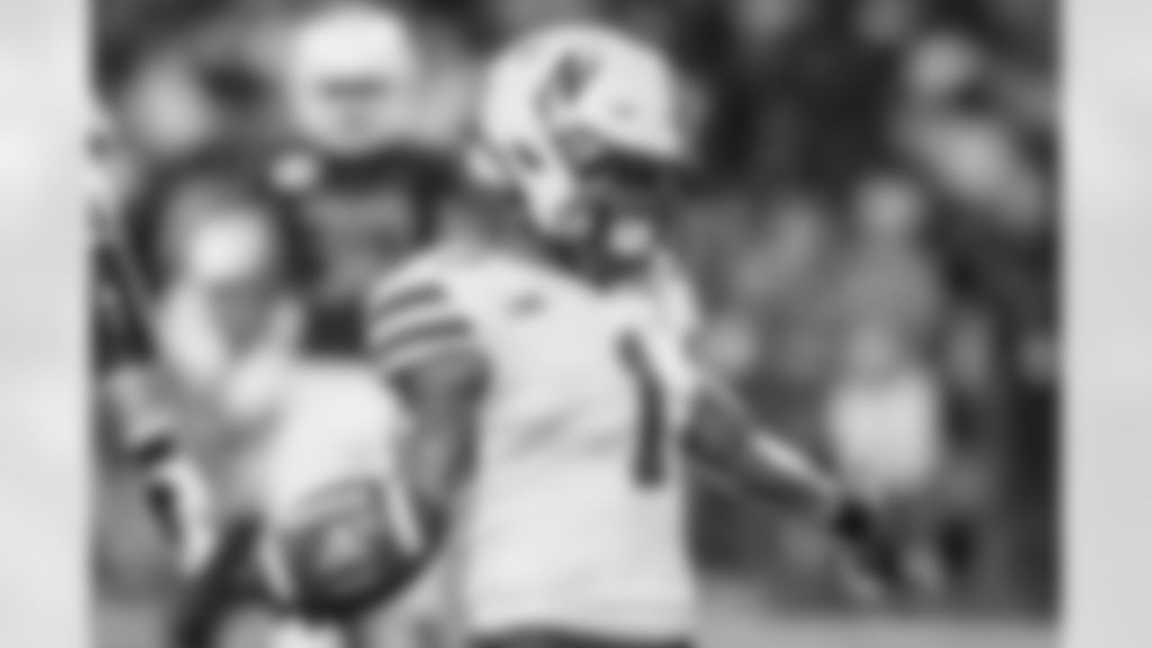 Nebraska's Wan'Dale Robinson (1) scores in the second half of an NCAA college football game against Illinois on Saturday, Sept. 21, 2019, in Champaign, Ill. (AP Photo/Holly Hart)