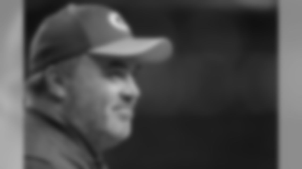Green Bay Packers head coach Mike McCarthy before the NFL football NFC championship game against the Atlanta Falcons Sunday, Jan. 22, 2017, in Atlanta. (AP Photo/David J. Phillip)