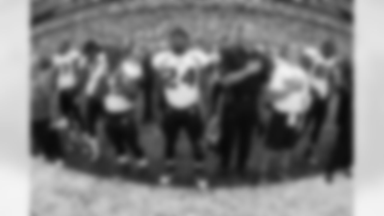 97 Reggie Hayward, #27 Rashean Mathis, #32 Maurice Jones-Drew, #24 Montell Owens, Jack Del Rio