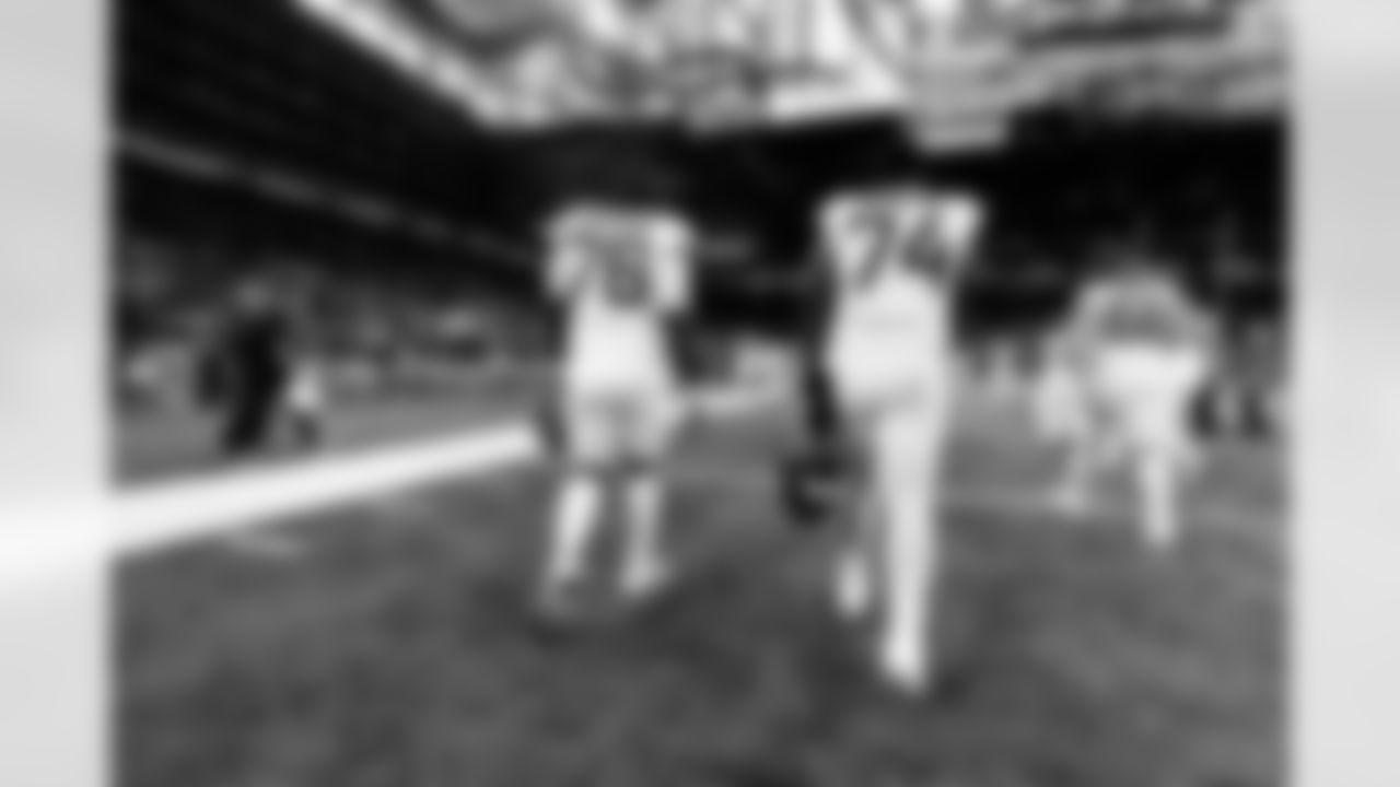 Jacksonville Jaguars vs Detroit Lions
OL Anton Harrison (76) and OL Cam Robinson (74)