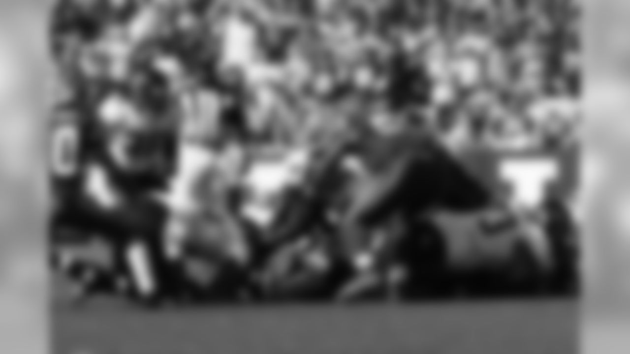 35 Deji Karim, #9 David Garrard, #73 Eben Britton