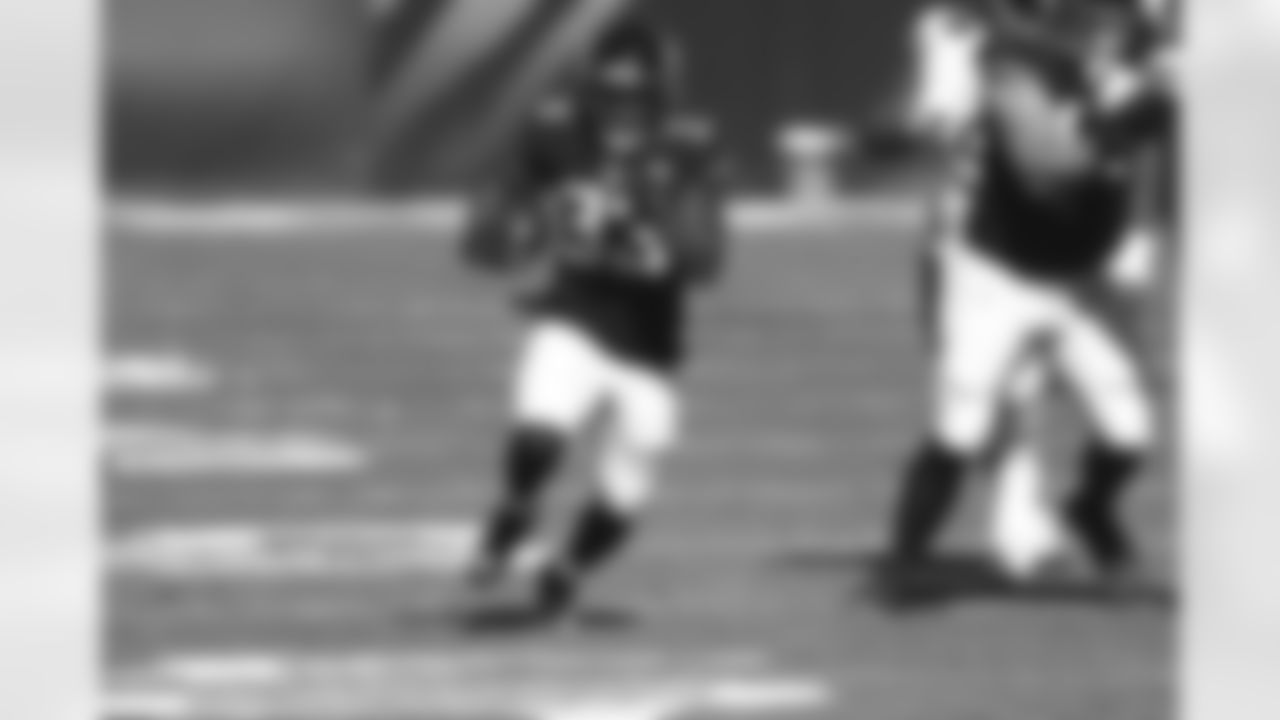 Jacksonville Jaguars running back Dare Ogunbowale (33) runs the ball during an NFL football game against the Chicago Bears on Sunday, December 27, 2020 in Jacksonville, Florida. (Logan Bowles/NFL)