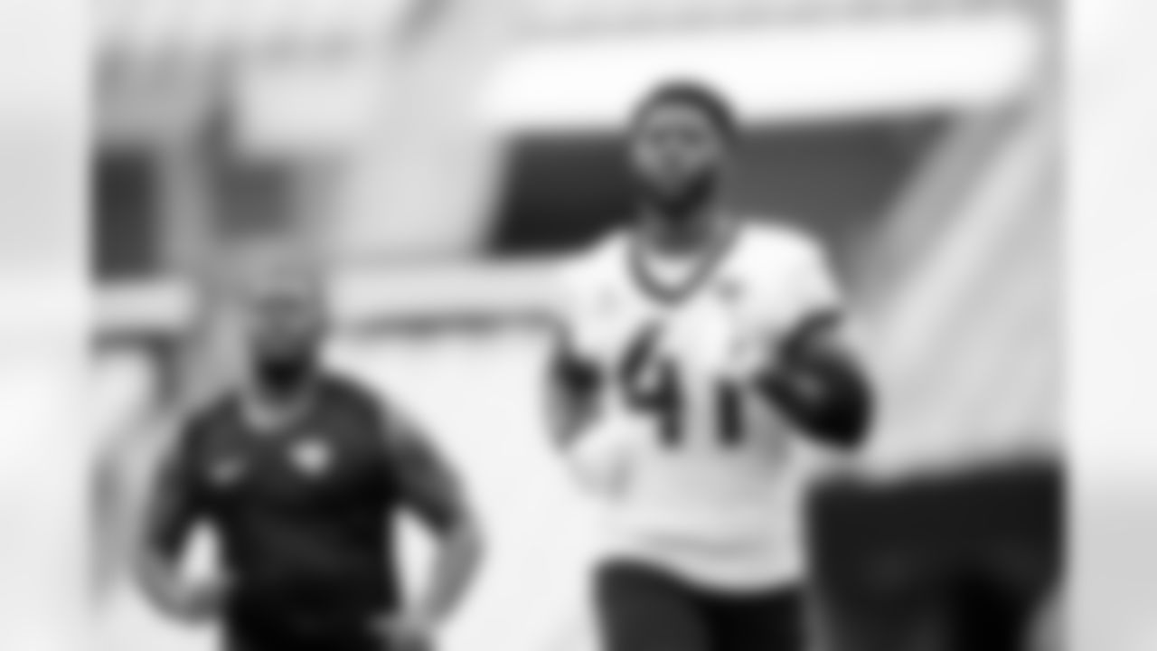 Jaguars outside linebacker Josh Allen (41) during Mandatory Minicamp at TIAA Bank Field in Jacksonville, FL on June 13, 2023.