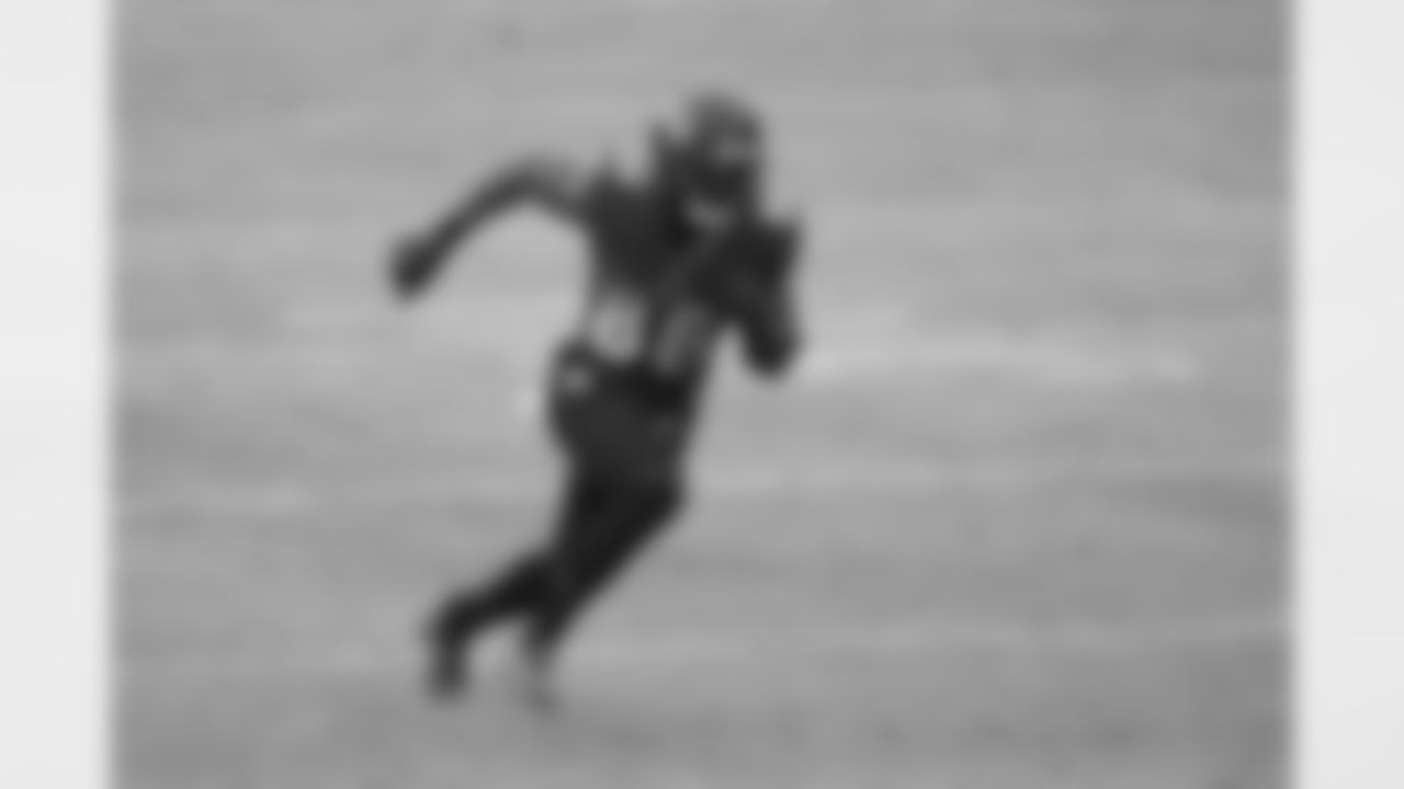 Baltimore Ravens wide receiver Dez Bryant runs a route against the Jacksonville Jaguars during the second half of an NFL football game, Sunday, Dec. 20, 2020, in Baltimore. (AP Photo/Nick Wass)