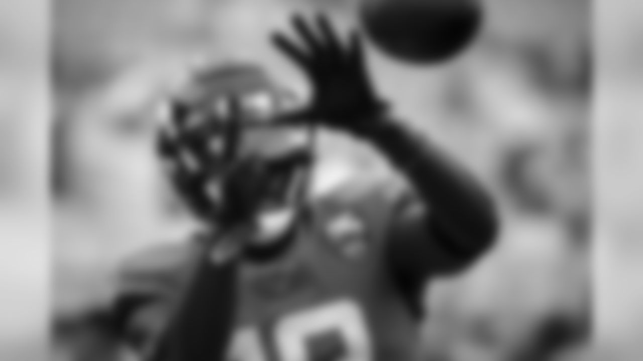 Jacksonville Jaguars wide receiver Chris Conley (18) warms up before the first half of an NFL football game against the New York Jets, Sunday, Oct. 27, 2019, in Jacksonville, Fla. (AP Photo/Stephen B. Morton)