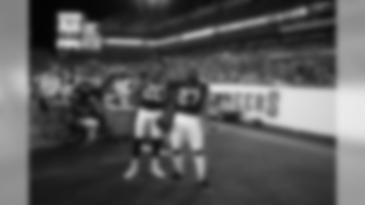 Jacksonville Jaguars cornerback Jalen Ramsey (20), Jacksonville Jaguars running back Leonard Fournette (27) during an NFL preseason game against the, Thursday, Aug. 30th, 2018 in Tampa, Fla. (Logan Bowles / NFL)