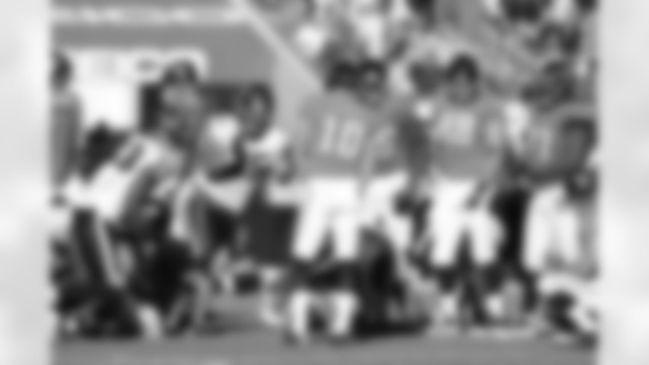 10 Josh Scobee, #88 Zach Potter, #77 Uche Nwaneri