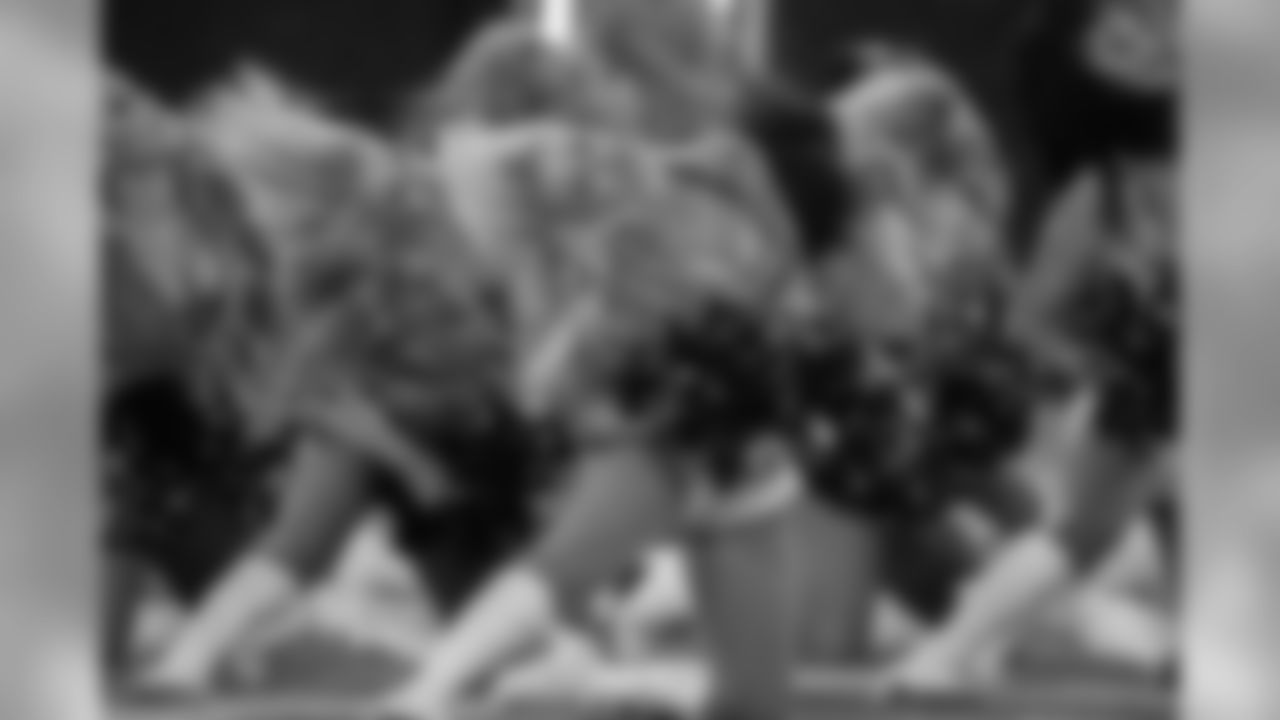 Members of the Jacksonville Jaguars Roar Cheerleaders perform during the second half of a NFL preseason football game against the Philadelphia Eagles, Thursday, Aug. 15, 2019, in Jacksonville, Fla. (AP Photo/Stephen B. Morton)