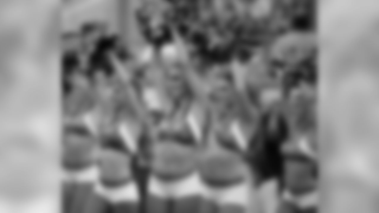 Jacksonville Jaguars cheerleaders perform during the first half of an NFL preseason football game against the New Orleans Saints, Thursday, Aug. 9, 2018, in Jacksonville, Fla. (AP Photo/Stephen B. Morton)