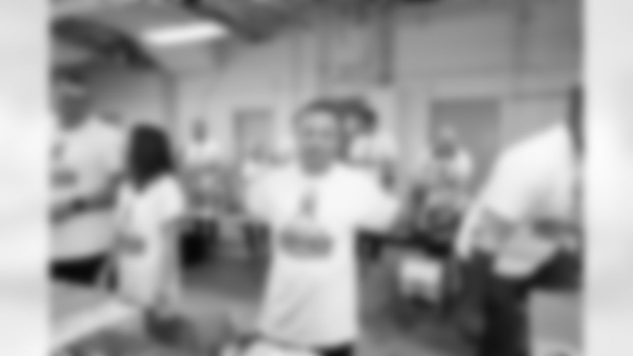 Nov. 4, 2021 - Novo Nordisk staff volunteer to stuff military care packages during Salute to Service month.