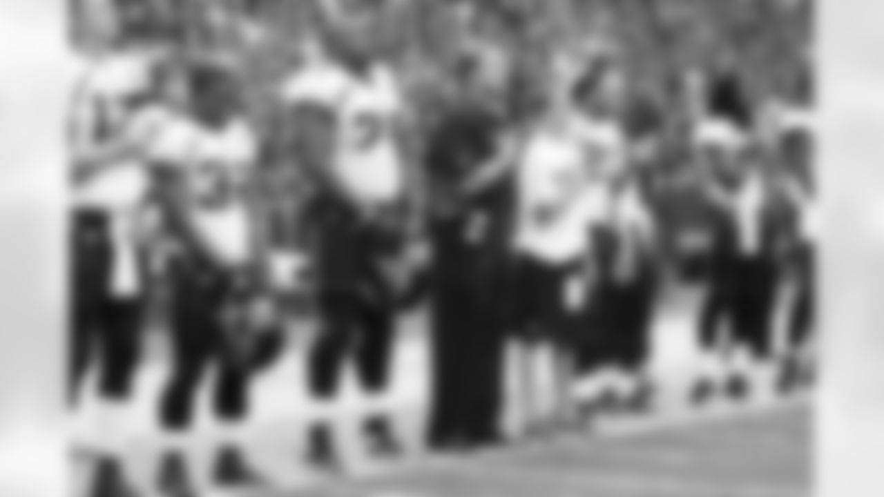 12 Luke McCown, #32 Maurice Jones-Drew, #75 Eugene Monroe,