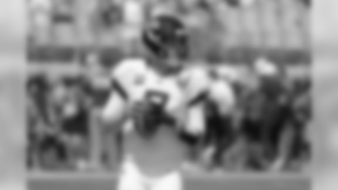 Jacksonville Jaguars quarterback Nick Foles warms up before an NFL football game against the Kansas City Chiefs, Sunday, Sept. 8, 2019, in Jacksonville, Fla. (AP Photo/John Raoux)