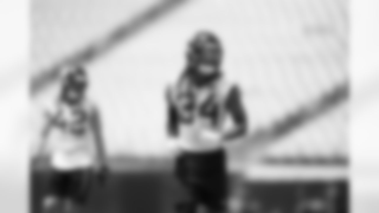 Jacksonville Jaguars cornerback Gregory Junior (34) during OTAs at TIAA Bank Field in Jacksonville, FL on May 29, 2023. (Kam Nedd/Jacksonville Jaguars)
