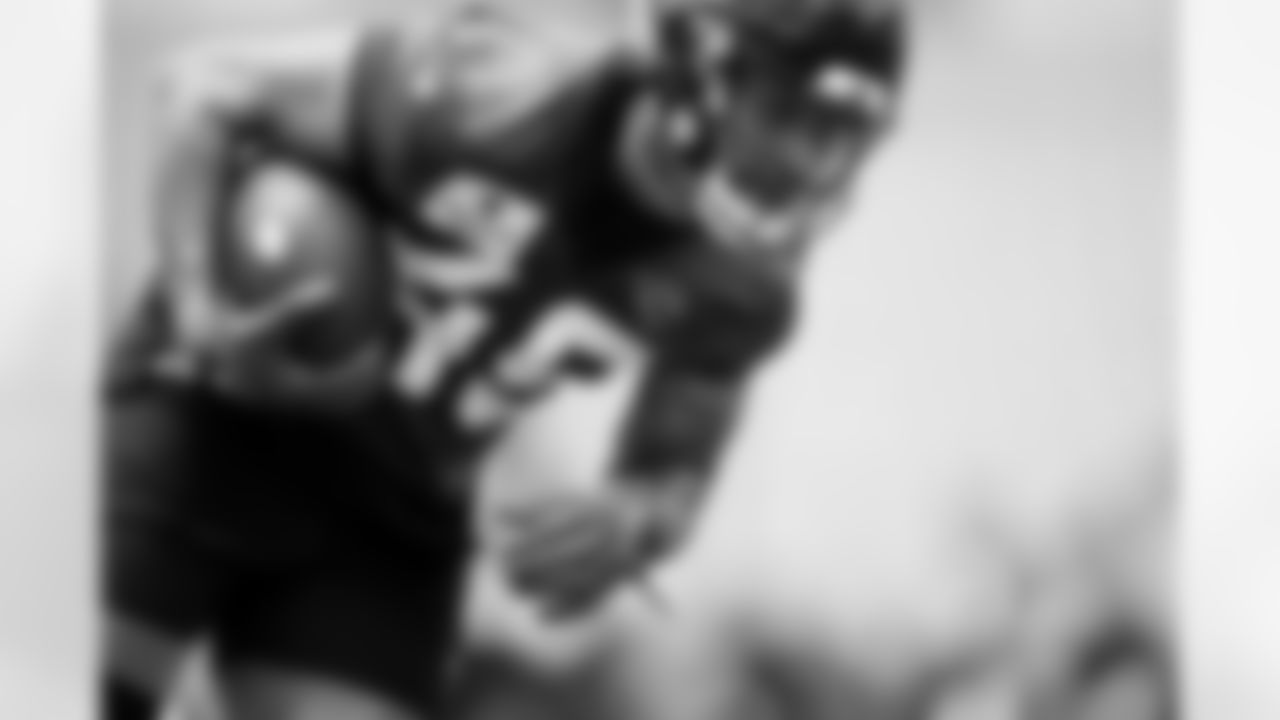 Jacksonville Jaguars tight end Leonard Taylor (49) during OTAs at TIAA Bank Field in Jacksonville, FL on May 22, 2023. (Kam Nedd/Jacksonville Jaguars)
