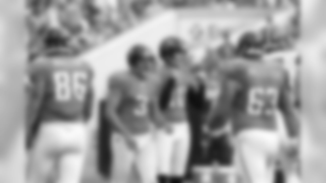 86 Zach Miller, #3 Adam Podlesh, #10 Josh Scobee, #63 Brad Meester