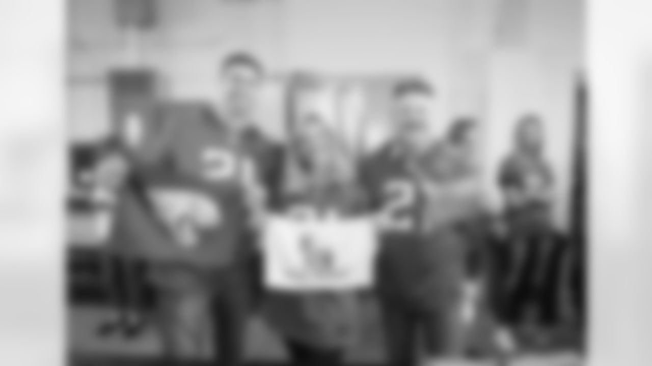 Nov. 4, 2021 - Novo Nordisk staff volunteer to stuff military care packages during Salute to Service month.