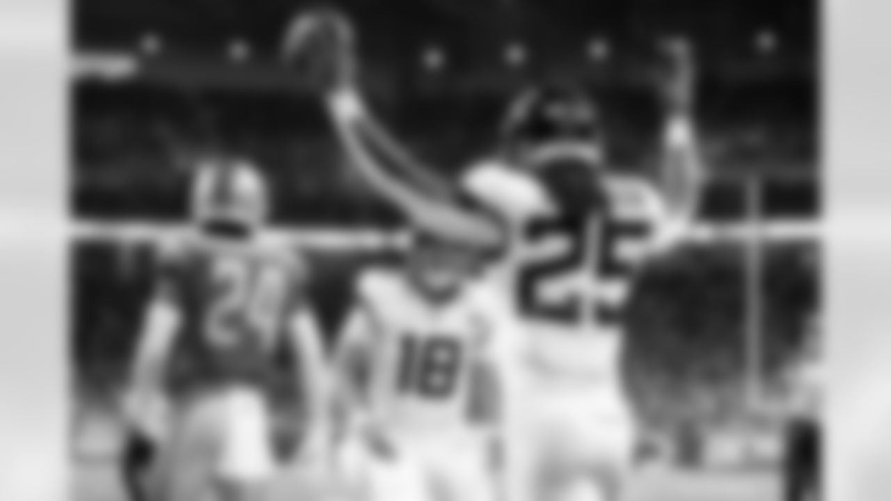 Jacksonville Jaguars vs. Detroit Lions
QB Nathan Rourke (18) and RB D'Ernest Johnson (25)