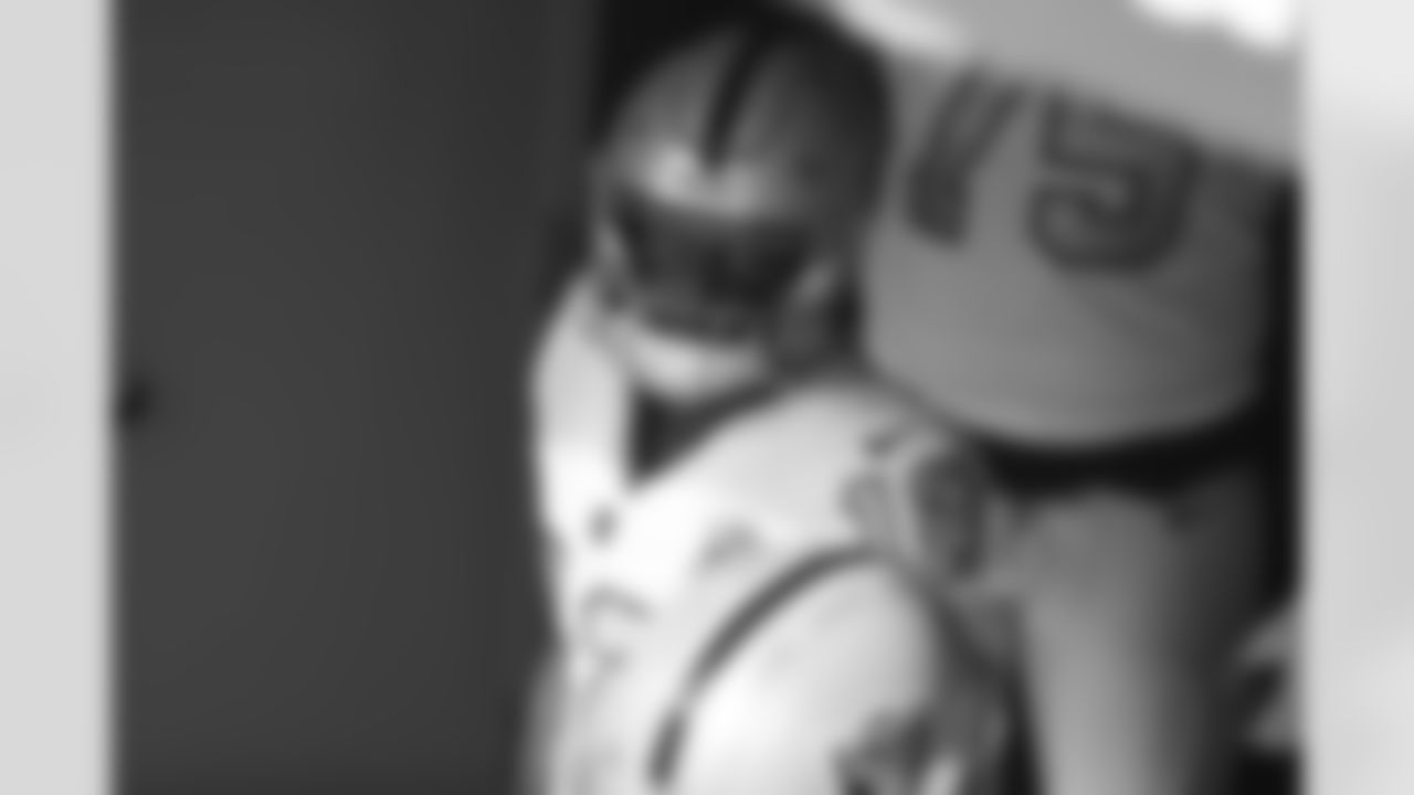 Las Vegas Raiders wide receiver Zay Jones (12) stands in the tunnel prior to an NFL football game against the Los Angeles Chargers, Sunday, Nov. 8, 2020, in Inglewood, Calif. (Ben Liebenberg via AP)
