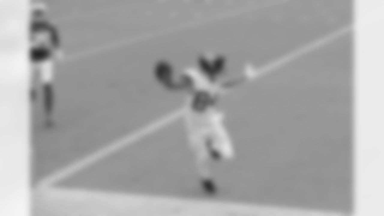 Jacksonville Jaguars receiver Keelan Cole (84) celebrates a 22 yard touchdown catch with 5:56 to play in the fourth quarter against the Indianapolis Colts during an NFL football game, Sunday, September 13, 2020 in Jacksonville, Fla.