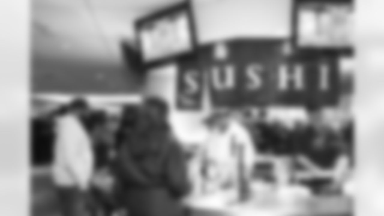 Sushi in the Mezzanine Level Chase & Lexus Club