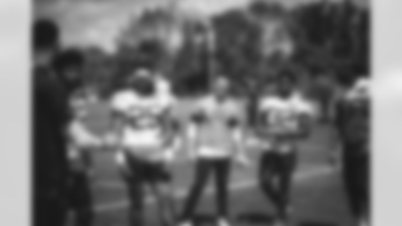 RB La'Mical Perine, RB Ty Johnson, OC Mike LaFleur, RB Michael Carter & RB Josh Adams