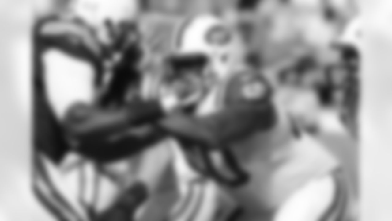 The Green & White Offensive Line has a tough test in the Broncos defensive front that has two prolific pass rushers in DeMarcus Ware and Von Miller. Ware and Miller figure to be lined up against tackles D'Brickashaw Ferguson and Breno Giacomini, but it will be up to the entire line to keep these two at bay.
