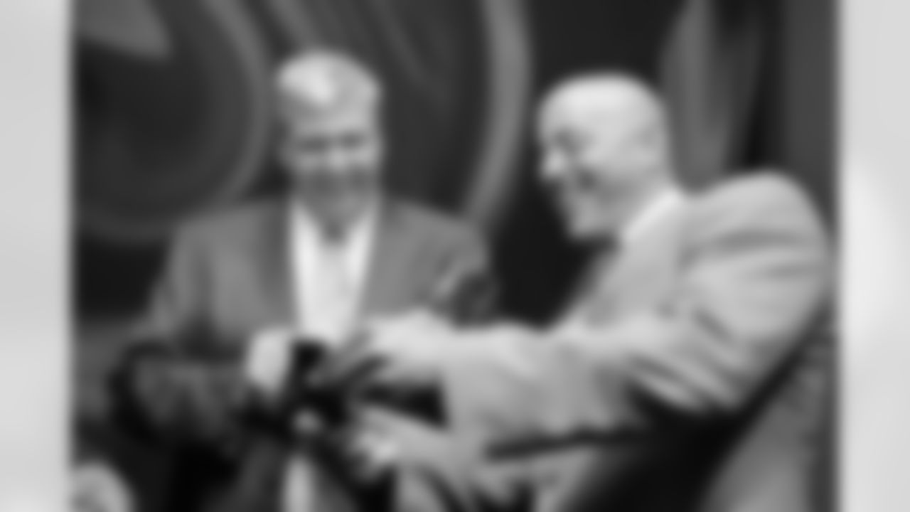 Rex Ryan and Woody Johnson at The Core Club in Manhattan