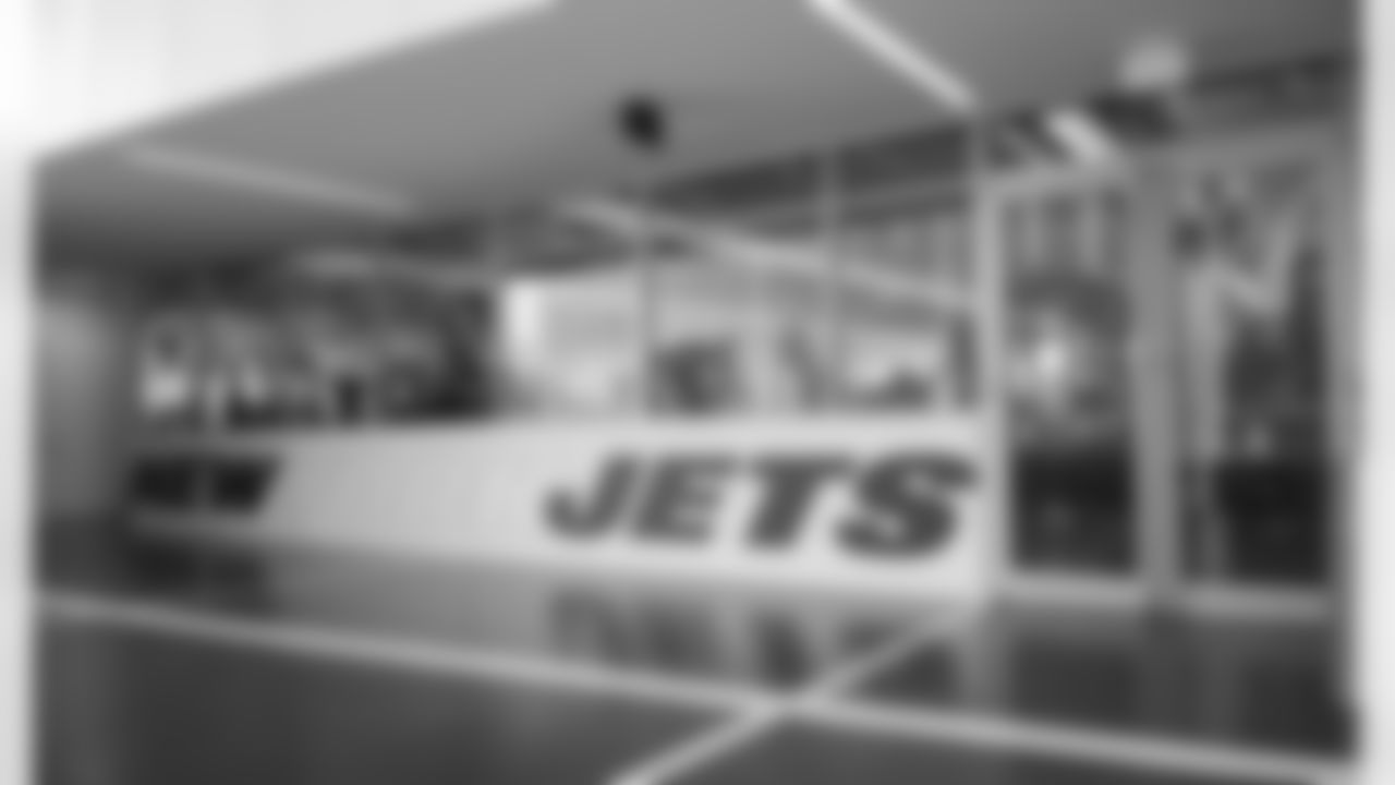 Players can access the weight room just inside the players' entrance to the facility. Potential rookies can bulk up in this room under the Jets weight training program.
