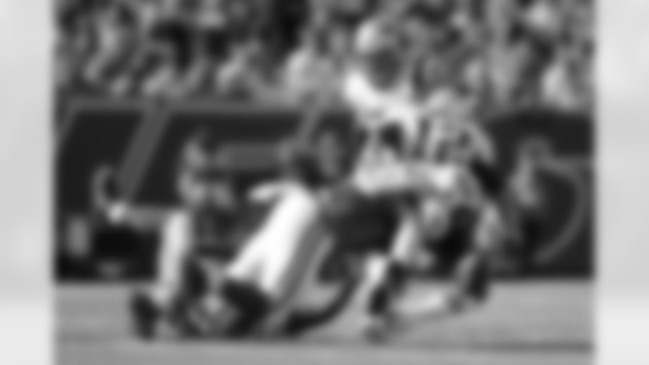 Richardson gets a strip sack of Tom Brady in the Jets 30-27 win over the Patriots
