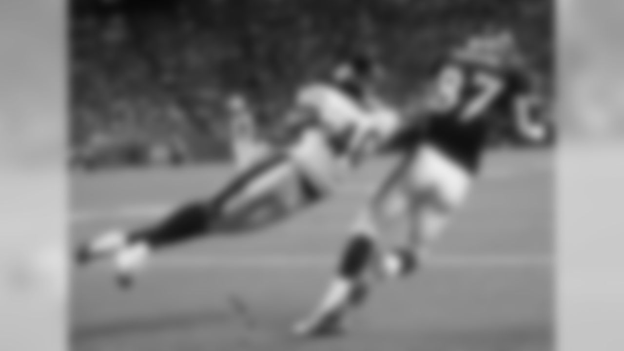 But that wasn't the first touchdown of his NFL career. TD No. 1 took place during the 2010 regular season finale and it was of the receiving variety. The quarterback who threw the 6-yard pass was none other than Tim Tebow.