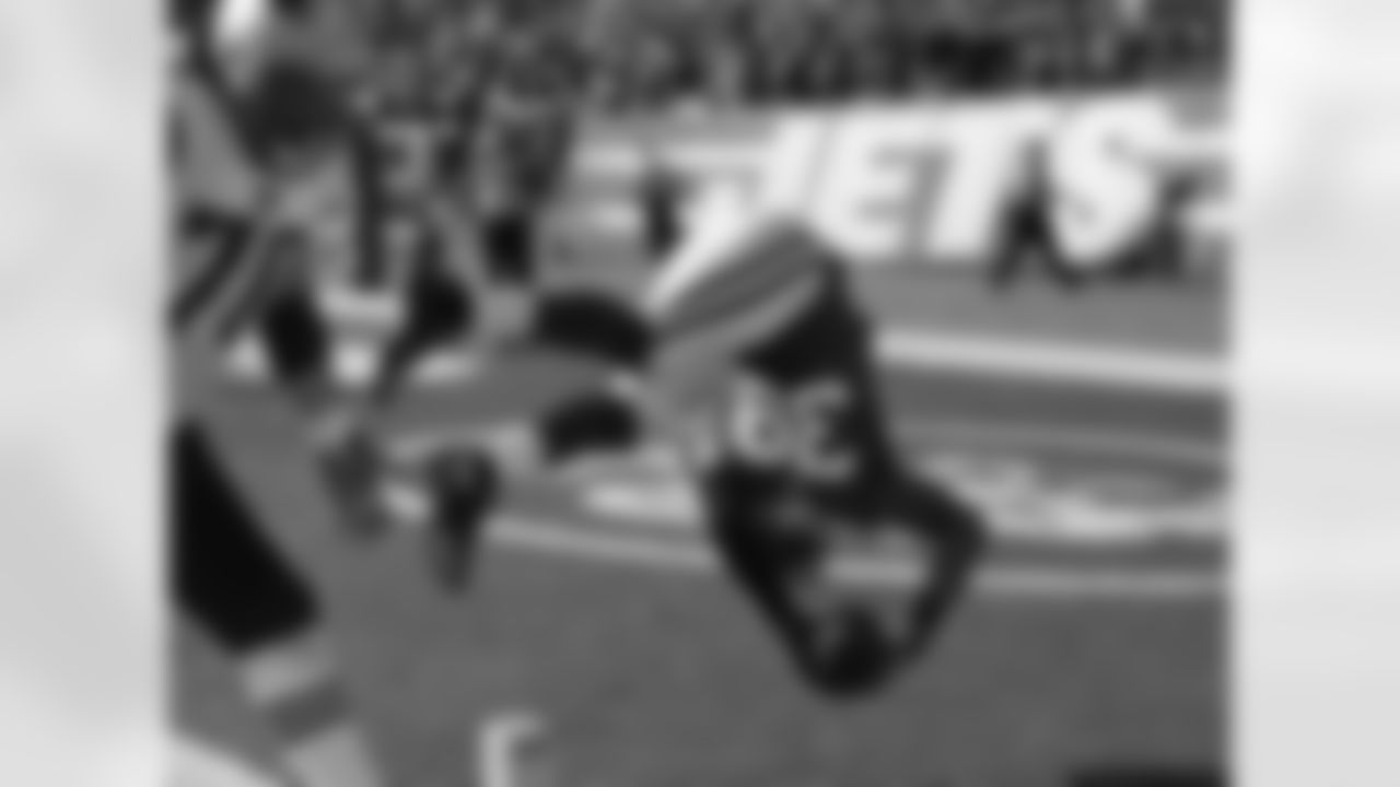 Despite limited playing time, S Antonio Allen monopolized the team's highlight reel. He had two blocked punts (one recovered for a touchdown) in other games, but Allen's signature moment was this momentum-swinging pick six vs. Tom Brady and the Pats Week 7.
