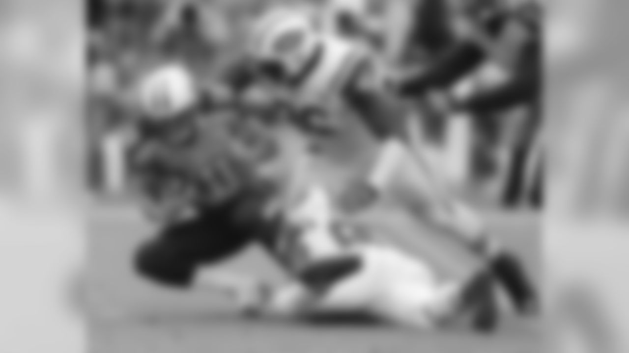 No. 96 Muhammad Wilkerson led the team with 10.5 sacks last year. No. 95 Antwan Barnes, meanwhile, saw his pass-rushing prowess get cut short with a season-ending knee injury in early October.
