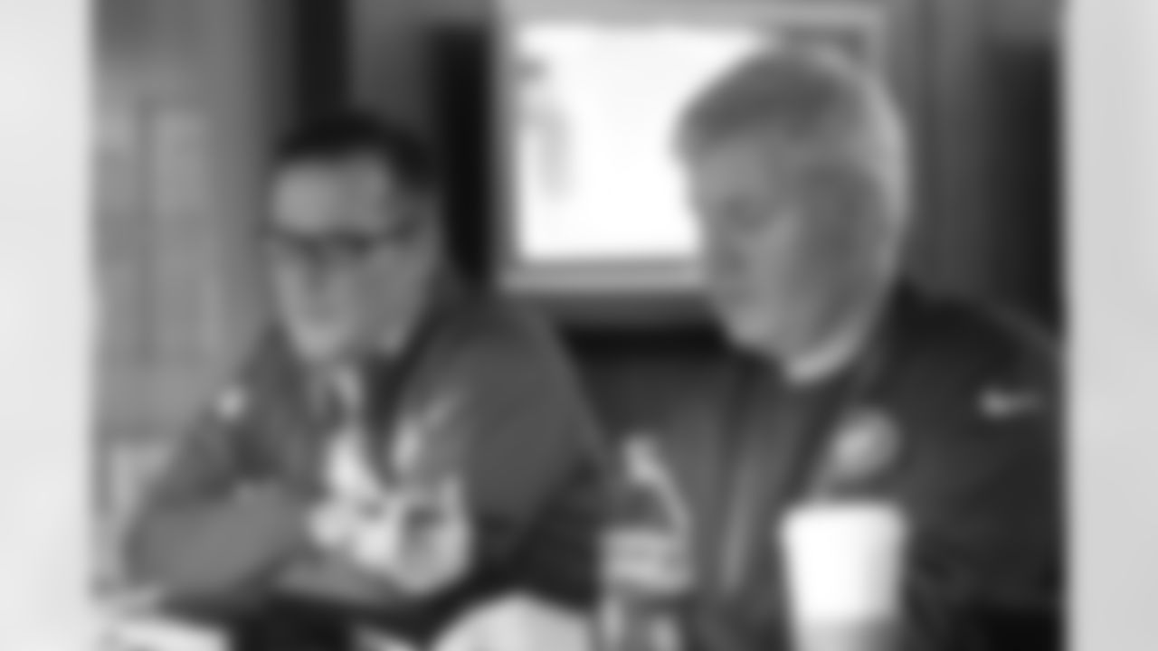 College Scout Seth Turner and Senior Director of College Scouting Rex Hogan