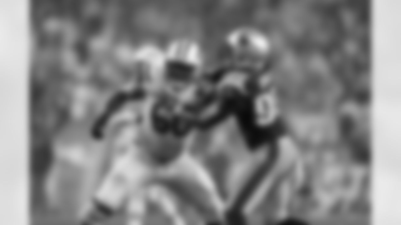 D'Brickashaw Ferguson, a Virginia product who was selected No. 4 overall in the 2006 NFL Draft, has started every game he has appeared in (151 including postseason) and has missed just one snap over his first eight professional seasons. The 6'6", 310-pounder, who consistently lines up across from the opposition's top pass rusher, helped block for the NFL's third-best rushing offense last season.