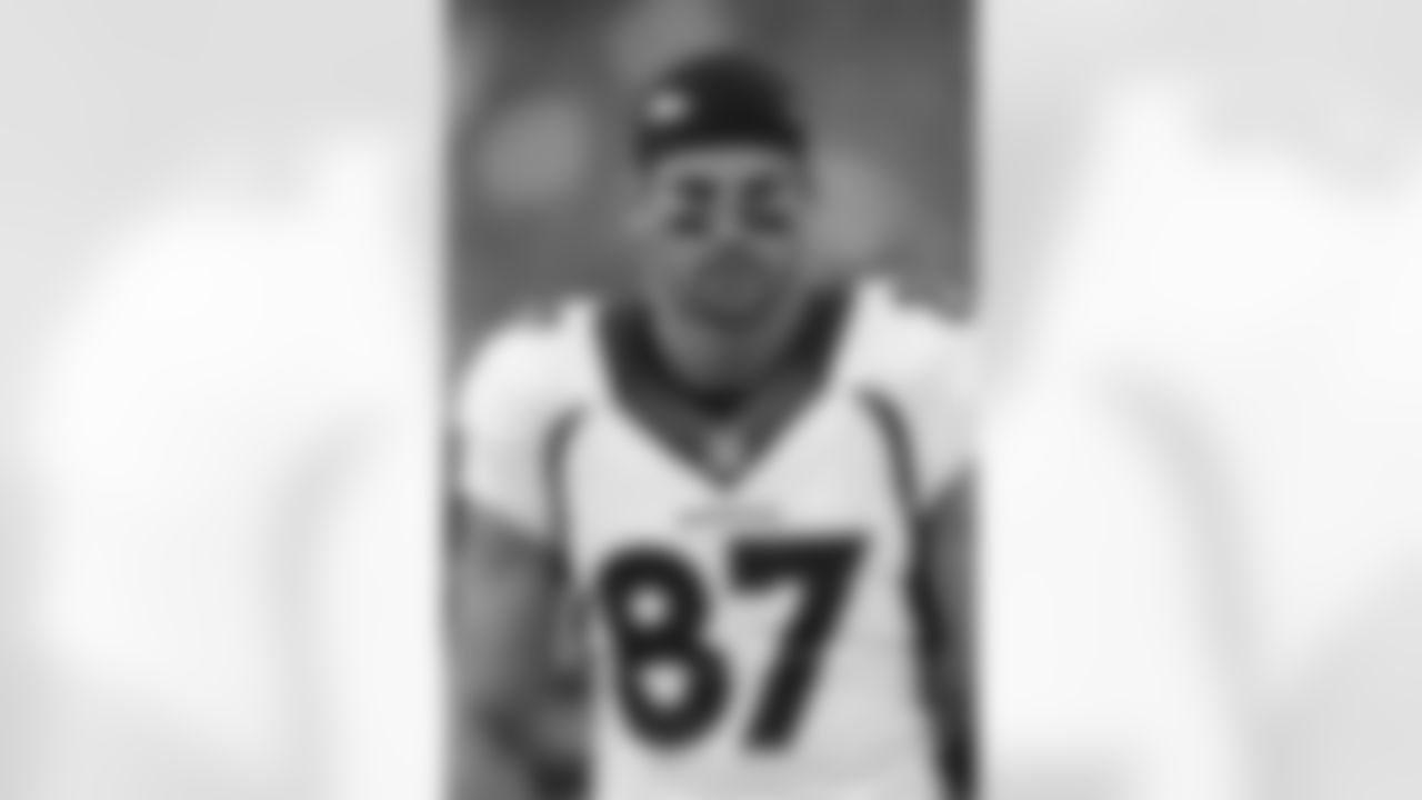 Might we see TE Jeff Cumberland in a different jersey next season - No, he's not going anywhere after re-signing with the Green & White last week, but perhaps his No. 87 will be transferred to our newest receiver. Decker wore that number for the Broncos because he admired their former WR Eddie McCaffery (also No. 87), he was the 87th player drafted in 2010, and he was born in 1987.