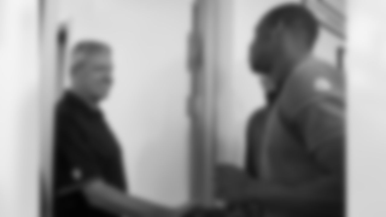 Geno Smith is welcomed by Coach Rex Ryan