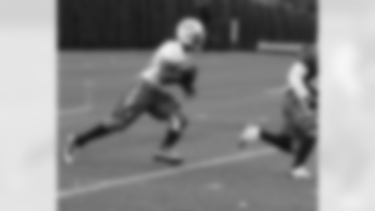 WR T.J. Graham practiced for the first time in Green & White Wednesday and has seen his role expanded because of the injuries to Decker and Nelson. If Graham is active Sunday in San Diego, look for him to show off his speed.