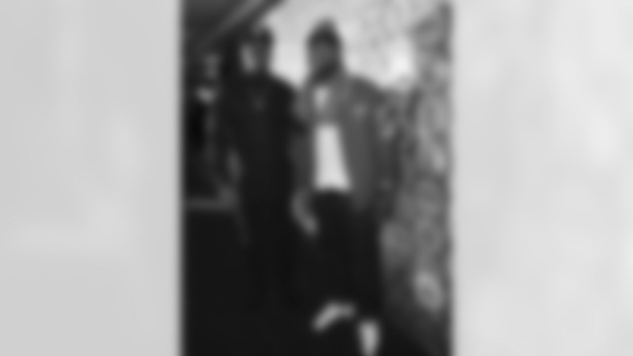 Bilal Powell and Jeremy Kerley at the 2014 NFL Owners Party in New York