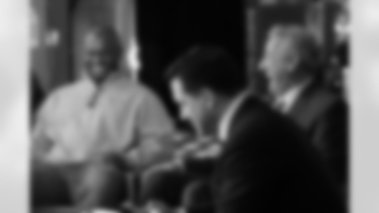 Todd Bowles on set with ESPN's Sal Paolantonio and Adam Schefter