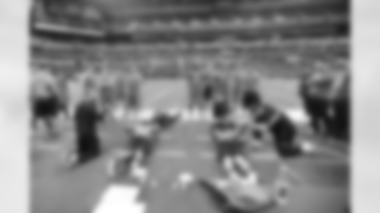 Tight ends are measured at the 2014 NFL Scouting Combine