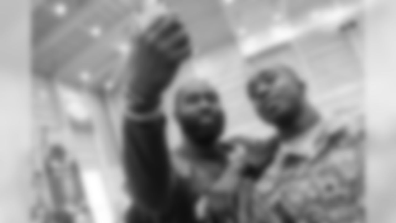 48. Revis Snaps a Quick Selfie with a Serviceman