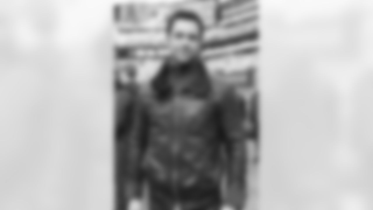 Law & Order Star Danny Pino poses for a photo before the Jets vs Dolphins game at MetLife stadium.
