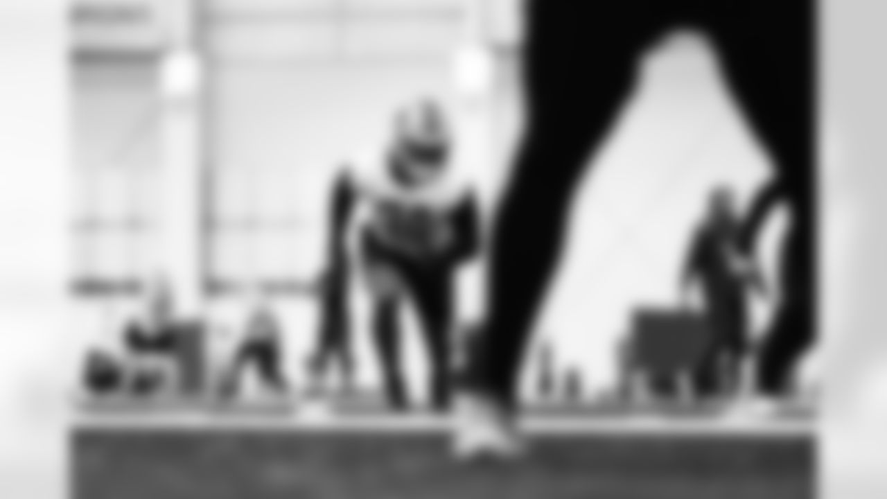 Detroit Lions linebacker Alex Anzalone (34) during practice at the Lions Training Facility in Allen Park, MI on October 20, 2022. (Jeff Nguyen/Detroit Lions)