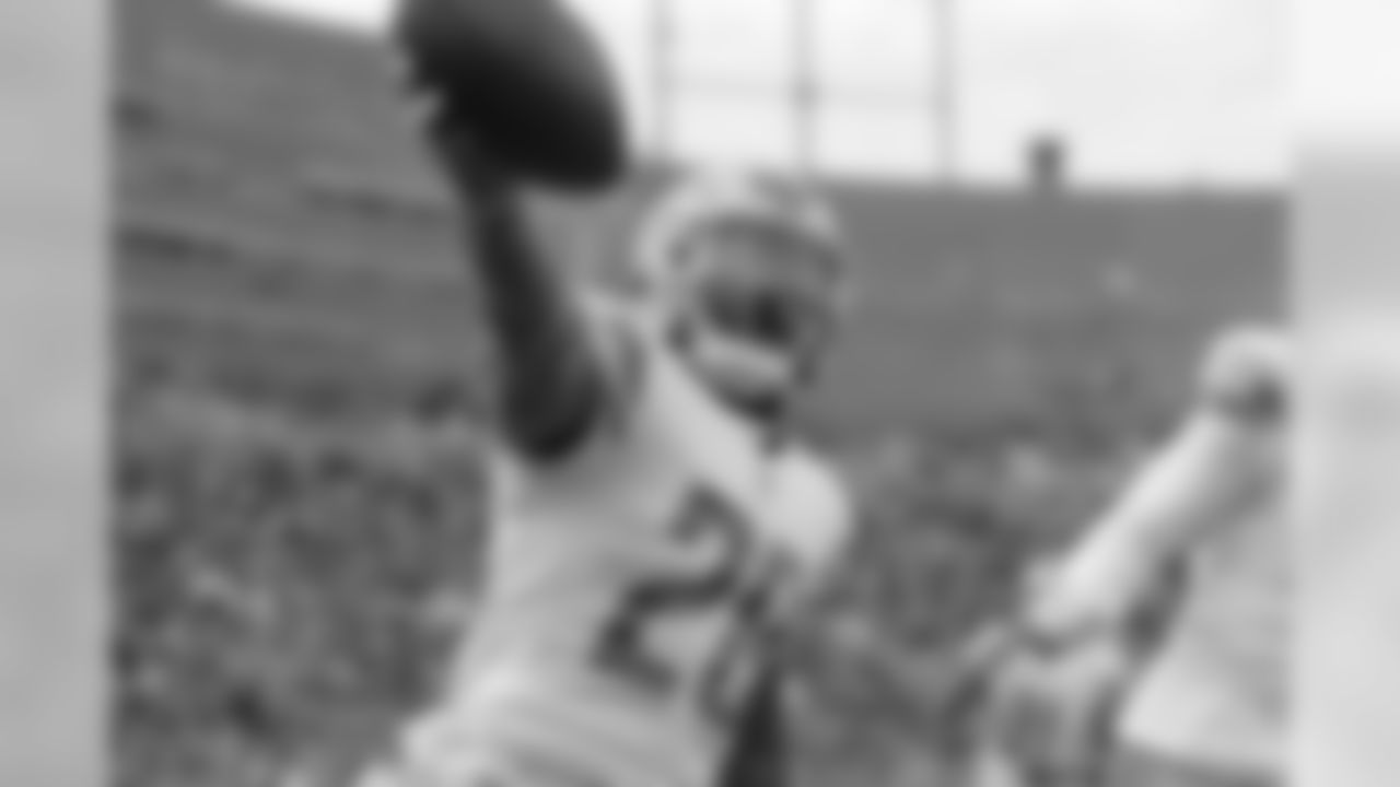 Detroit Lions defensive back Quandre Diggs (28) celebrates an interception during a NFL football game against the Green Bay Packers on Sunday, Dec. 30, 2018 in Green Bay, Wisc. (Detroit Lions via AP).