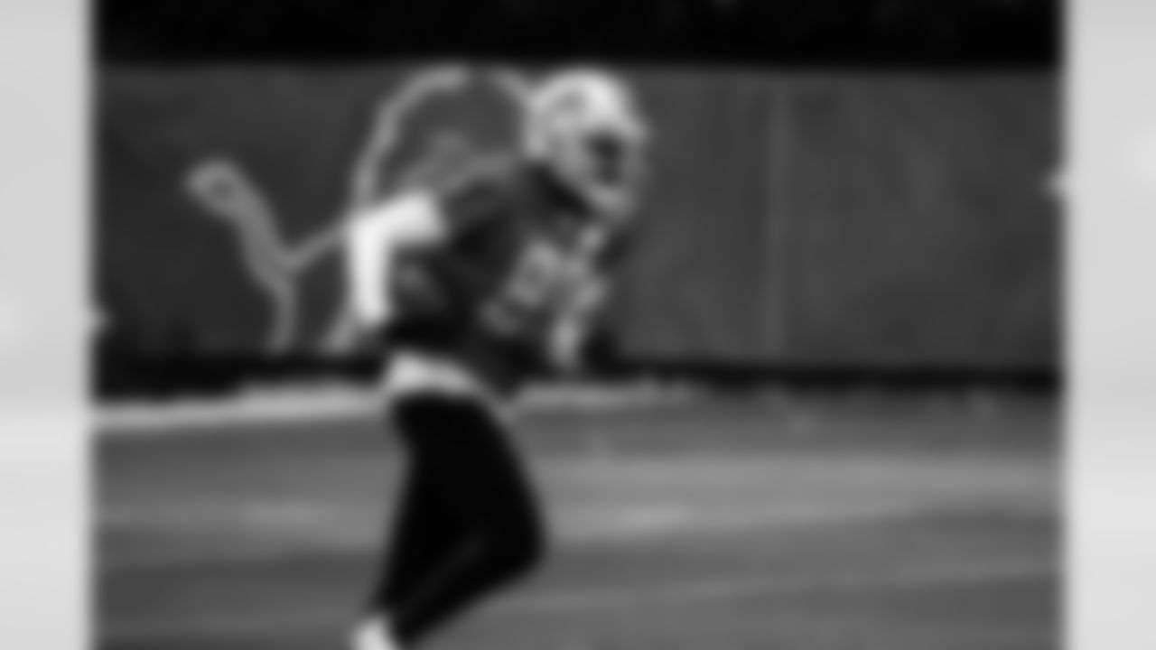 Detroit Lions wide receiver Josh Johnson (80) during practice at the Lions Training Facility in Allen Park, MI on September 29, 2022. (Jeff Nguyen/Detroit Lions)