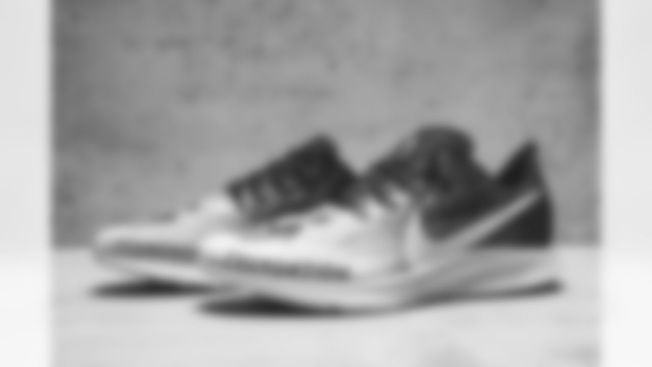 Detroit Lions running backs coach Kyle Caskey owns these shoes. My Cause My Cleats. (Detroit Lions via AP).